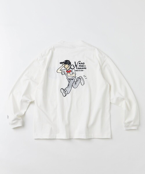 kaoyorinakami 「kaoyorinakami」 長袖Tシャツ LARGE サックス