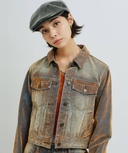 atmos girls デニムジャケット gジャン atmos pink Flocky Denim