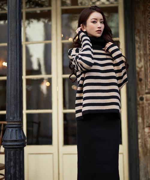 「emiriawiz」 タートルネックニット FREE ベージュ レディース_画像9