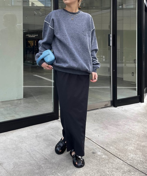 「CAPRICIEUX LE'MAGE」 「thrifty look」スウェットカットソー LARGE ホワイト レディース_画像6