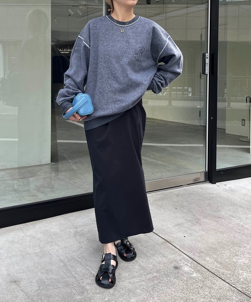 「CAPRICIEUX LE'MAGE」 「thrifty look」スウェットカットソー LARGE ホワイト レディース_画像8