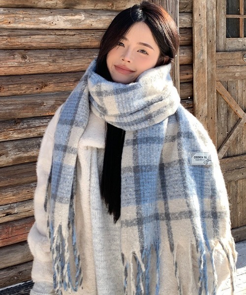 ジル サンダー 20AW チェックマフラー Natsumi♡様専用】ジル サンダー 20AW チェックマフラー