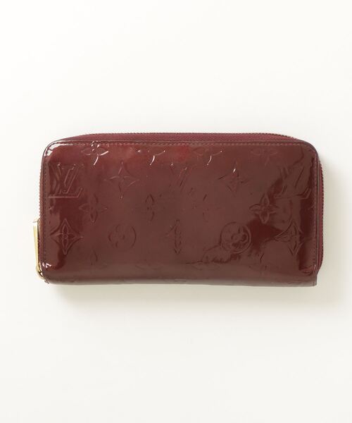 Louis Vuitton ダークブラウン 長財布 ヴェルニ ルイヴィトン 美品