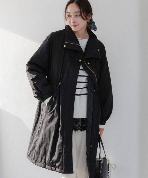 Elura（エルーラ） ダウンコート ダウンジャケット スタンドカラー中綿