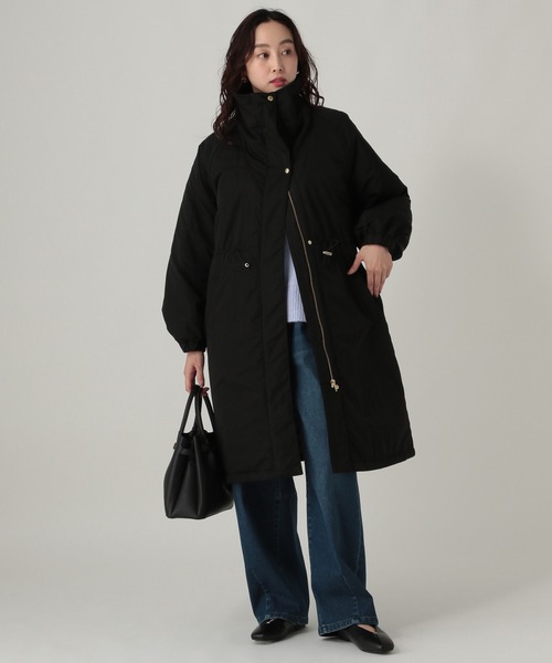 Elura ダウンコート ダウンジャケット スタンドカラー中綿コート