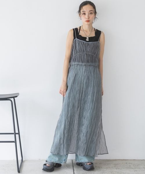 「JEANASIS」 フラットサンダル LARGE ブラック レディース_画像6