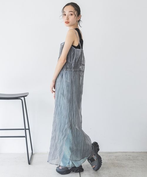 「JEANASIS」 フラットサンダル LARGE ブラック レディース_画像7