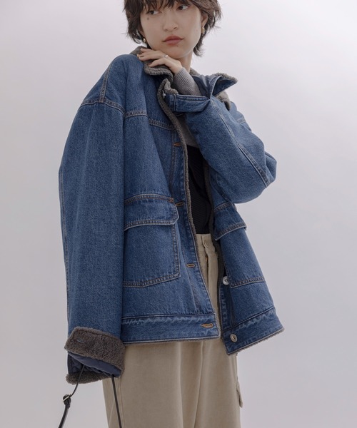 Eimee Law（エイミーロウ） カバーオール デニム＆ボア カバーオール