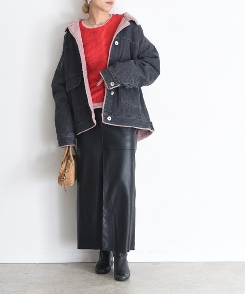 Eimee Law（エイミーロウ） カバーオール デニム＆ボア カバーオール