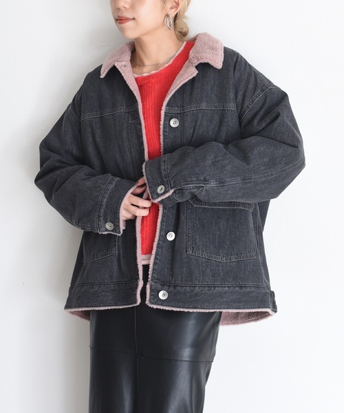 Eimee Law（エイミーロウ） カバーオール デニム＆ボア カバーオール