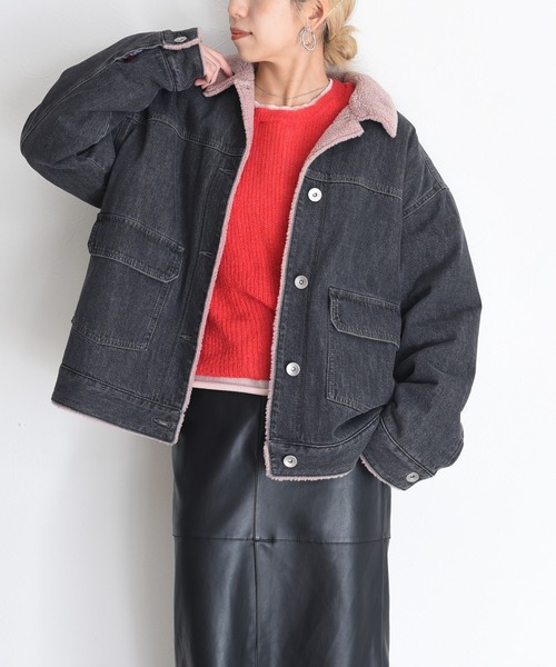 Eimee Law（エイミーロウ） カバーオール デニム＆ボア カバーオール