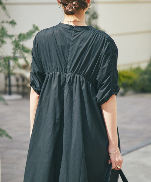 「un dix cors」 半袖ワンピース FREE ブラック レディース_画像4