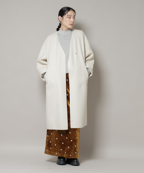 NANO universe（ナノ・ユニバース） ノーカラーコート コート