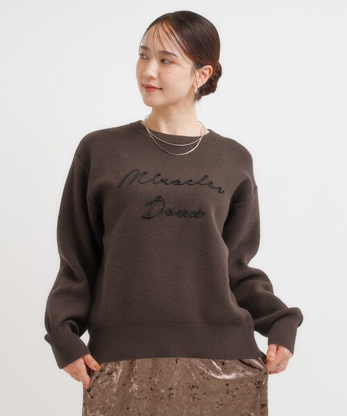  のロゴニットセーター セール】カラフル刺繍ロゴニット（ニット/セーター）｜FREAK'S STORE