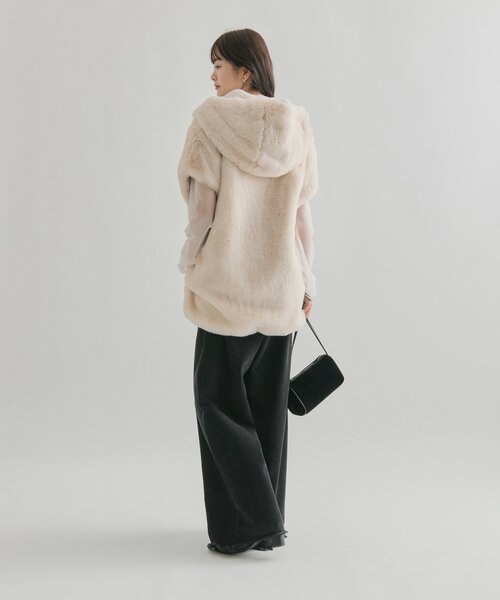 mystic（ミスティック） ベスト ジレ フーディーファーベスト