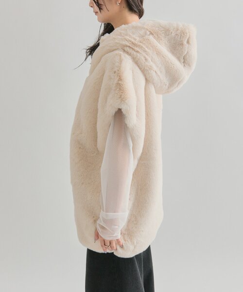 mystic（ミスティック） ベスト ジレ フーディーファーベスト