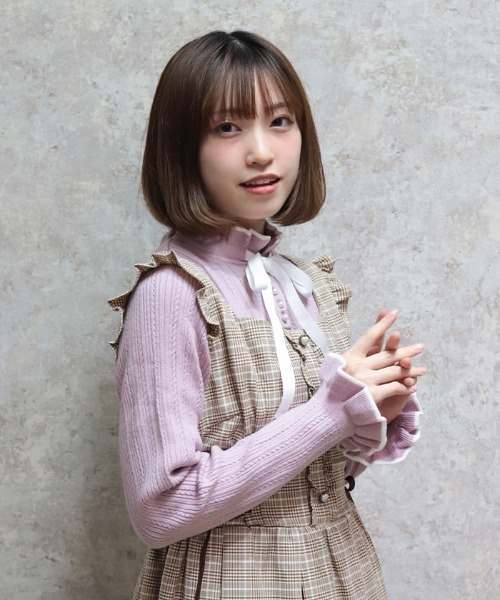 axes femme POETIQUE タートルネック ニット セーター 前後2way