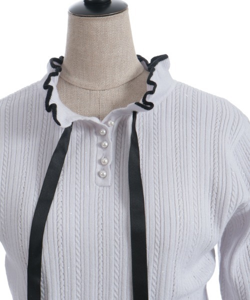 axes femme POETIQUE タートルネック ニット セーター 前後2way