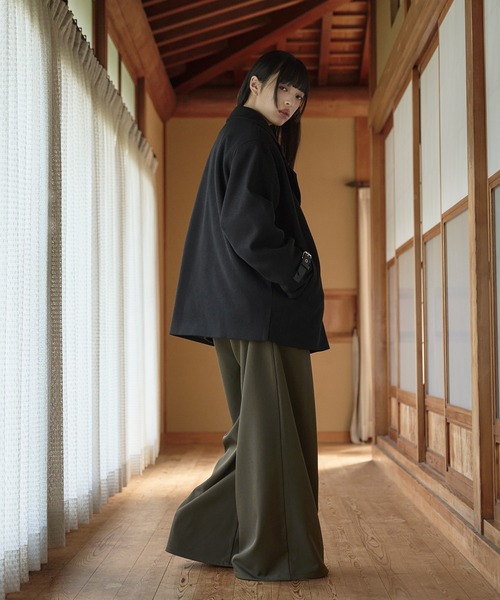 狐独 スラックス スモークプリントバギースラックス/SETUP対応 メンズ