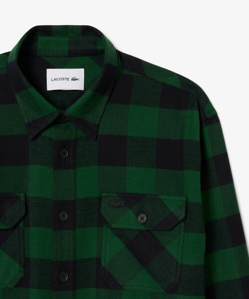 LACOSTE（ラコステ） シャツ オーバーサイズドコットンプレイド
