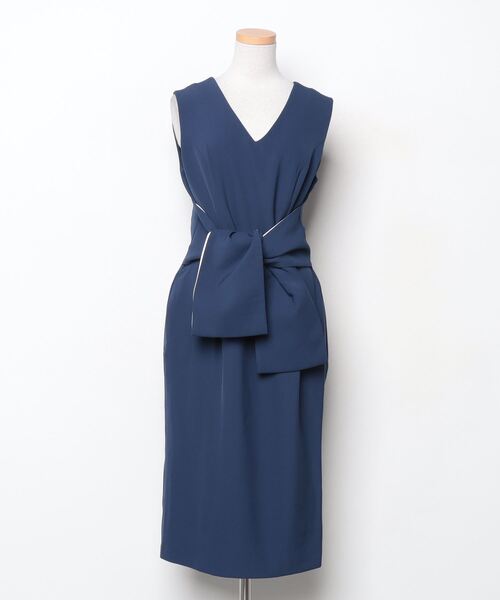 DRESS LAB（ドレスラボ） ノースリーブワンピース L ネイビー