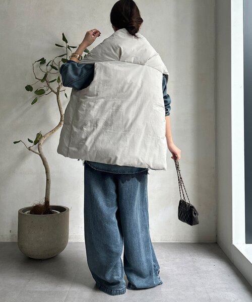 DouDou（ドゥドゥ） ベスト ジレ 「WEB限定」ストールライクファーバー