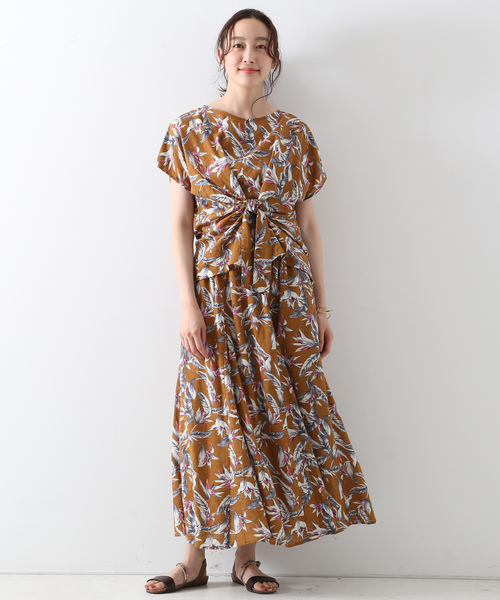「MELROSE claire」 半袖ブラウス - レッド レディース_画像5