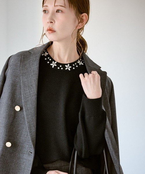 ROPE' PICNIC（ロペ ピクニック） ニット セーター ビジューニットプル