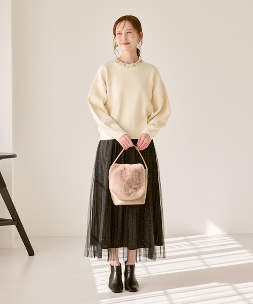 ROPE' PICNIC（ロペ ピクニック） ニット セーター ビジューニットプル
