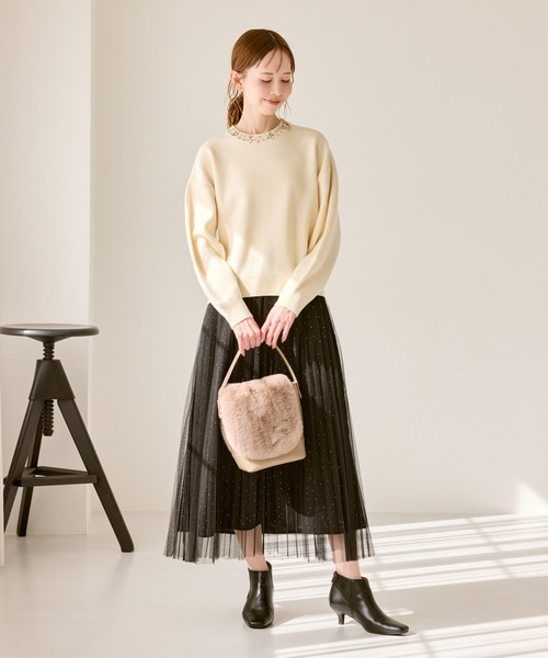 ROPE' PICNIC（ロペ ピクニック） ニット セーター ビジューニットプル