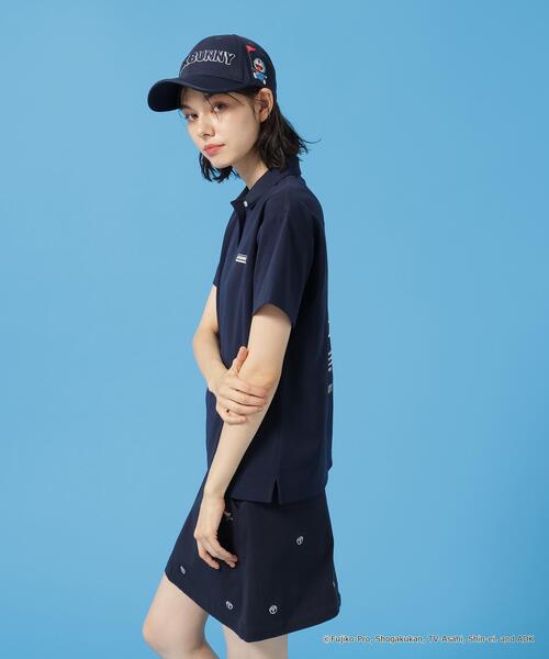 新品　ジャックバニー　定番カノコ半袖ポロシャツ　レディース　S ブルー Jack Bunny!!（ジャックバニー） uvカット ポロシャツ ポロ