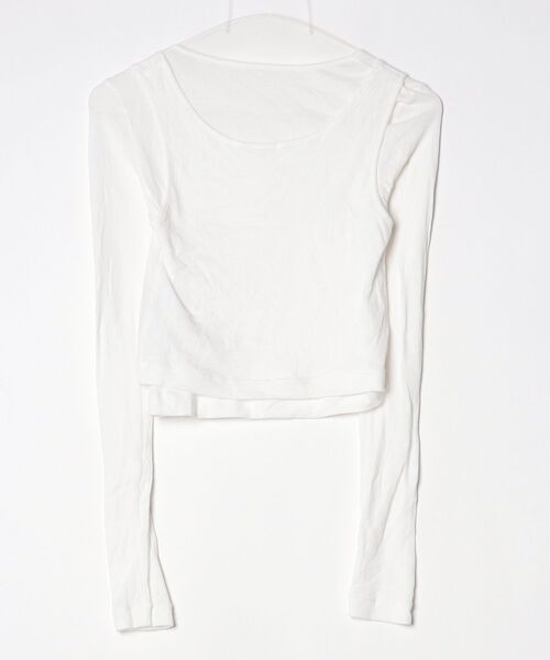 「U by SPICK&SPAN」 長袖カットソー FREE ホワイト レディース_画像2