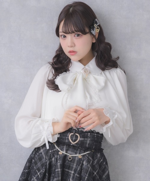 ROJITA（ロジータ） ブラウス シャツ ヨークフレア長袖ブラウス