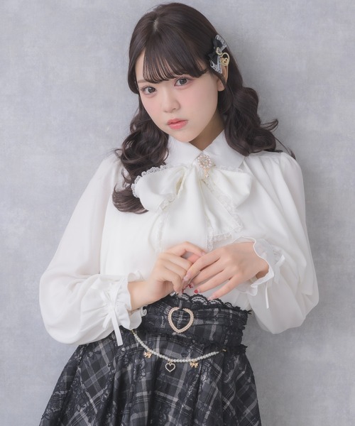 ROJITA（ロジータ） ブラウス シャツ ヨークフレア長袖ブラウス