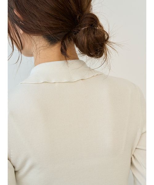 SNIDEL（スナイデル） ニット セーター Sustainableレイヤードラッフル