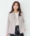 コート アウター 「日本製」スタンドカラーのシ...の詳細画像2