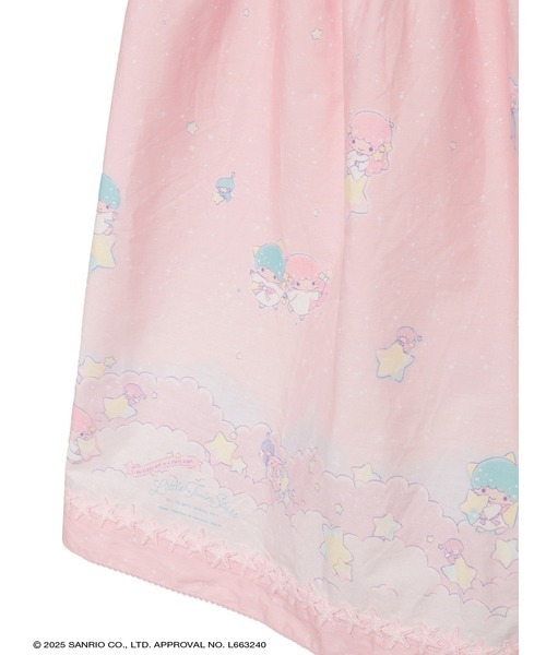 スカート Little Twin Stars×PINK HOUSE A Starry Night Wish柄スカートの画像