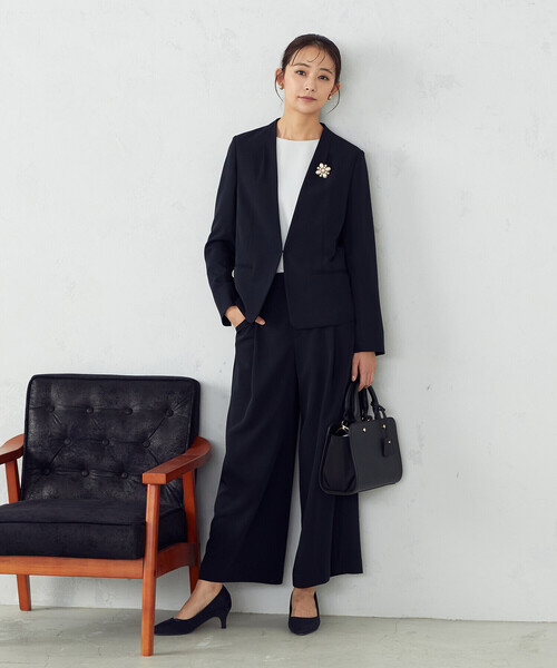 COMME CA ISM（コムサイズム） セットアップ MEDIUM グレー レディース