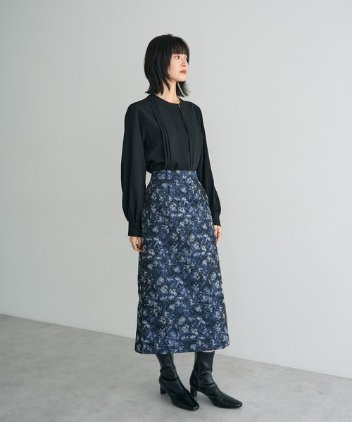YECCA VECCA（イェッカヴェッカ） スカート ジャガードナロースカート