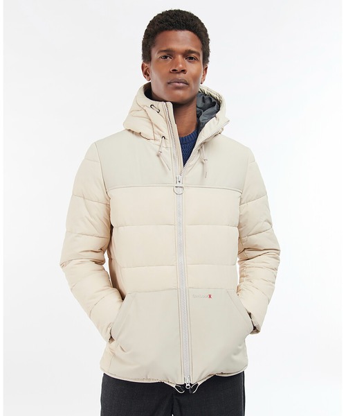 【美品】バブアー Barbour ジャケット ベージュ M Barbour（バブアー） 中綿ブルゾン M ベージュ メンズ : ZOZOTOWN