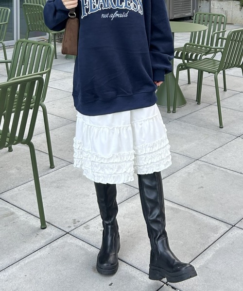 スカート ボリュームフリルティアードスカート | LACーVERT | 06