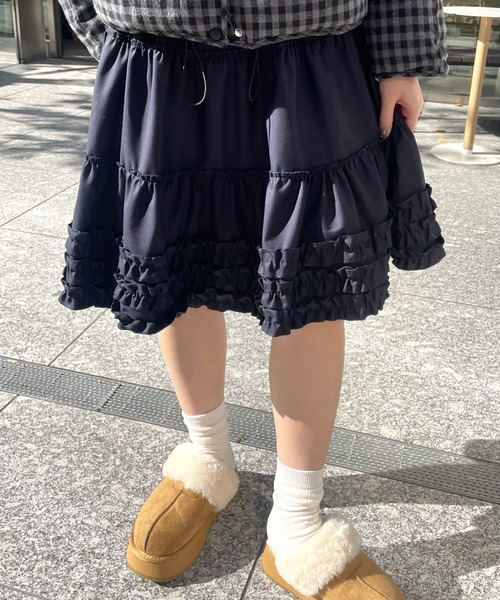 スカート ボリュームフリルティアードスカート | LACーVERT | 15