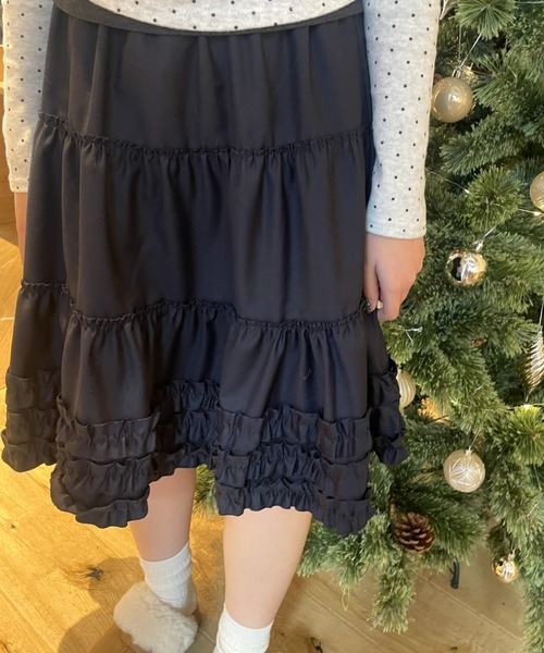 スカート ボリュームフリルティアードスカート | LACーVERT | 17
