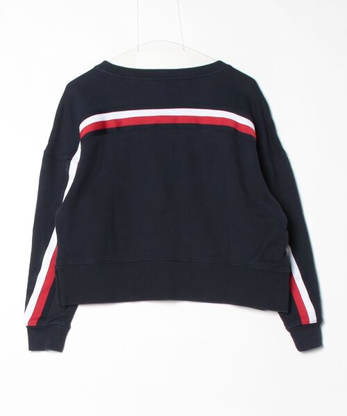 「TOMMY HILFIGER」 スウェットカットソー X-SMALL ネイビー レディース_画像2
