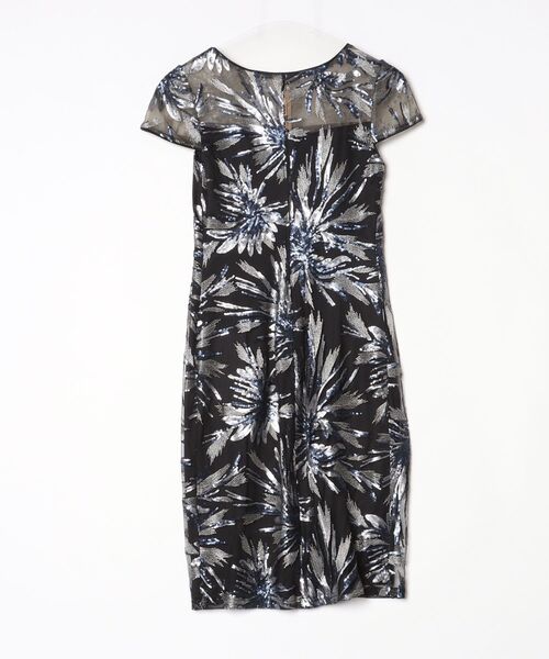 「Tadashi Shoji 」 半袖ワンピース 0 ブラック レディース_画像2