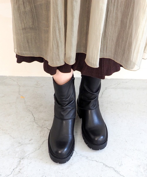 「あしながおじさん」 ブーツ 23.5cm ブラック レディース_画像6