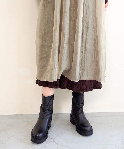 「あしながおじさん」 ブーツ 23.5cm ブラック レディース_画像7