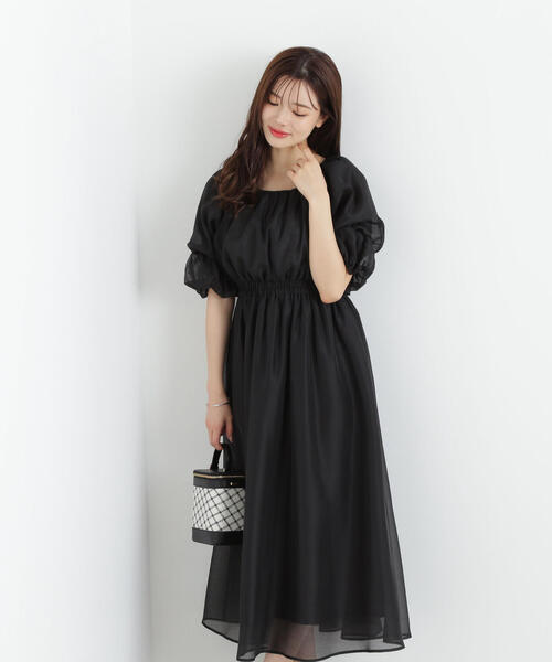 「PROPORTION BODY DRESSING」 半袖ワンピース MEDIUM ブルー レディースの画像