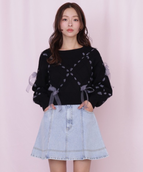 ジル バイ ジル スチュアート（JILL by JILL STUART）/ハートボタンフレアミニスカート JILL by JILL STUART（ジルバイジルスチュアート） スカート ハート