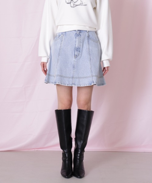ジルスチュアートハートボタンフレアミニスカート新品未使用品タグあり JILL by JILL STUART（ジルバイジルスチュアート） スカート ハート